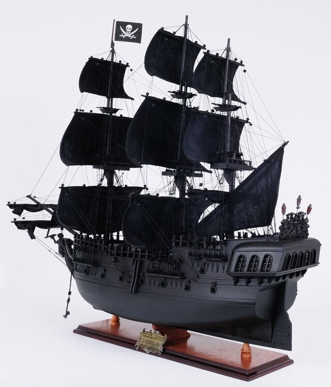 Old Modern Handicrafts Black Pearl Pirate Model Ship & Reviews | Wayfair