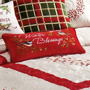 Hale Winter Blessings Cotton Boudoir/Breakfast Pillow