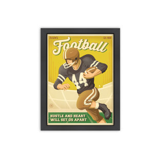 Vintage Football Decor Wayfair Man Cave Football New Framed Vintage Adver