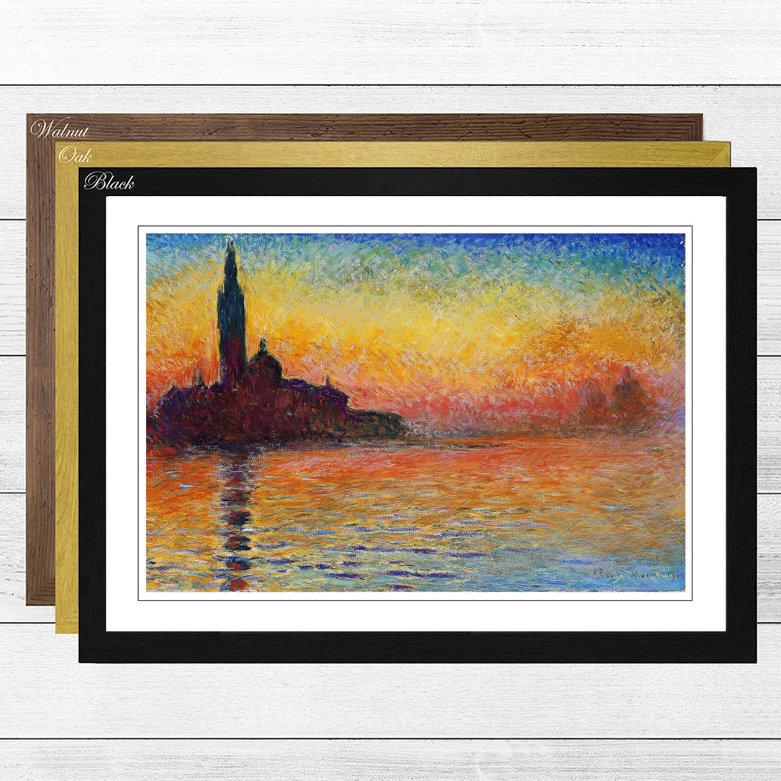 Box Art San Giorgio Maggiore At Dusk By Claude Monet Framed Box Art San Giorgio Maggiore At Dusk By Claude Monet Framed Painting Print Wayfair Co Uk