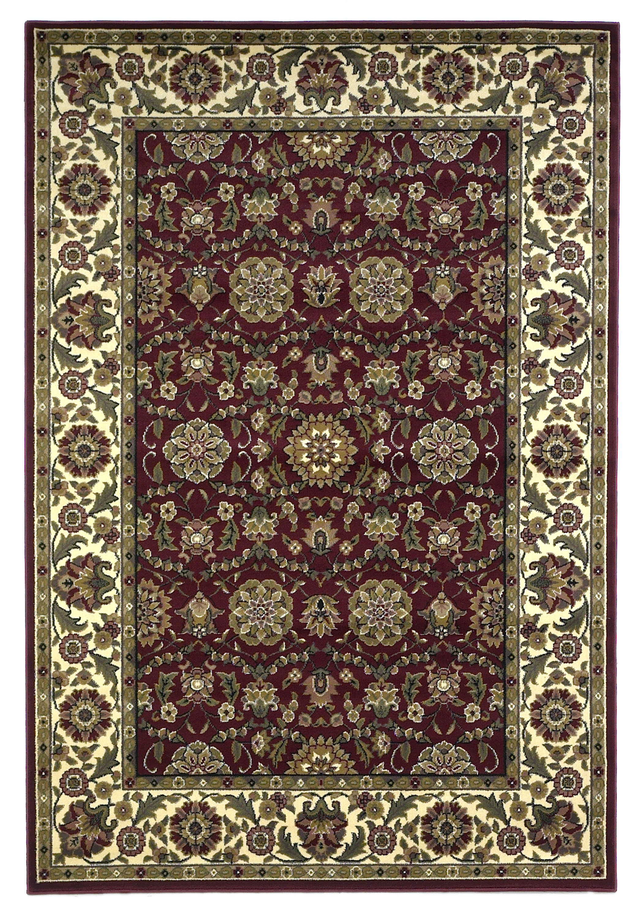 Charlton Home Bellville Red Ivory Floral Area Rug Reviews