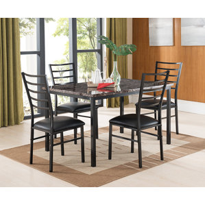 Kandi 5 Piece Dining Set by Latitude Run