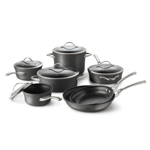 Contemporary Nonstick 12 Piece Cookware Set