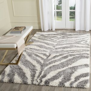 Laplaigne Shag Ivory/Gray Area Rug