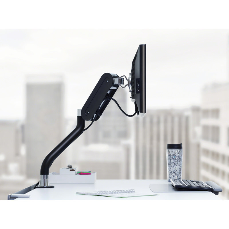 Steelcase FYI Single Flat Panel Monitor Arm Height Adjustable Desk Mount Wayfair