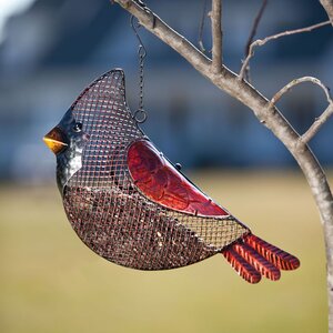 Cardinal Seed Decorative Bird Feeder
