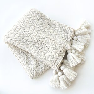 Dieterich Knitted Tassel Throw