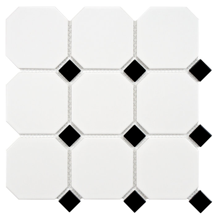 Elitetile Retro Super Octagon 11 63 X Porcelain Mosaic Elitetile Retro Super Octagon 11 63 X