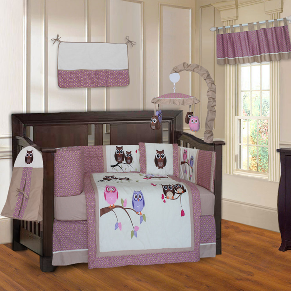 Zoomie Kids Knupp Owl 10 Piece Crib Bedding Set Wayfair