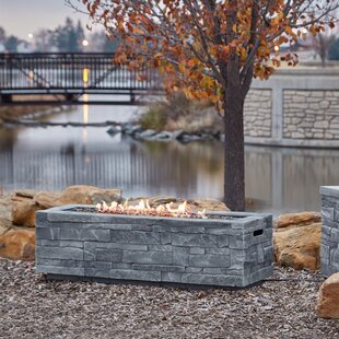 Ledgestone Concrete Propane natural Gas Fire review