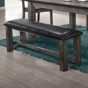 Calliope Faux Leather Bench by Loon Peak