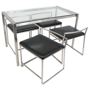 Gary 5 Piece Dining Set by Wade Logan