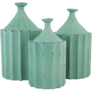 Arla 3 Piece Decorative Jar Set
