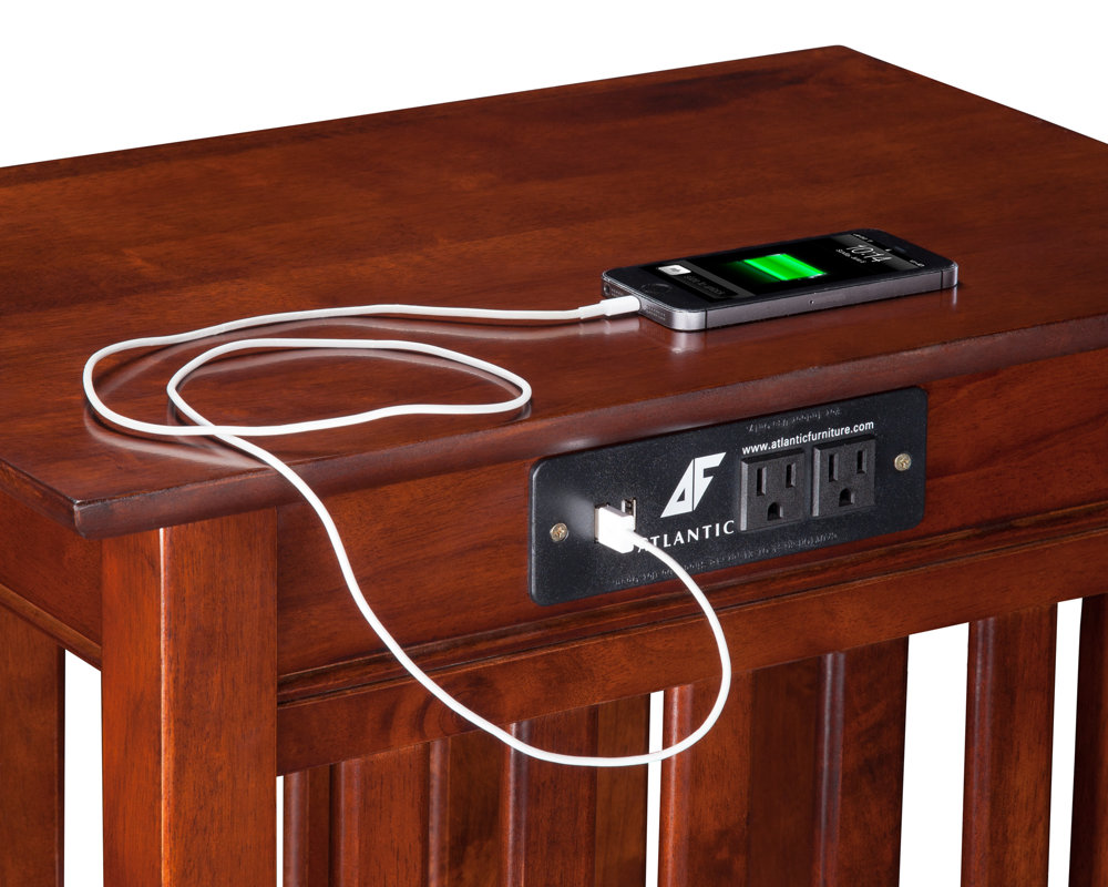 Danube End Table with Storage & Reviews Birch Lane