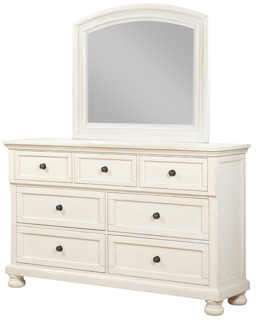 Darby Home Co Elkland 7 Drawer Dresser With Mirror Wayfair