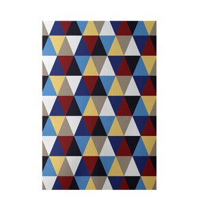 Geometric Beige Indoor/Outdoor Area Rug