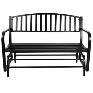 Liv Outdoor Patio Steel Glider Bench