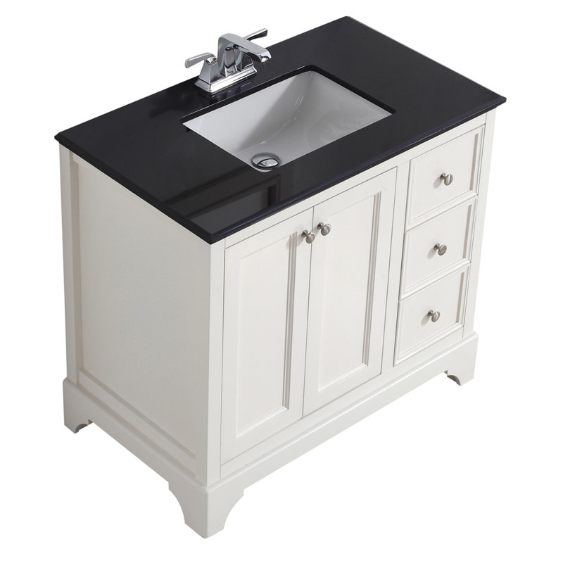 Simpli Home Cambridge 37" Single Bath Vanity Set & Reviews Wayfair