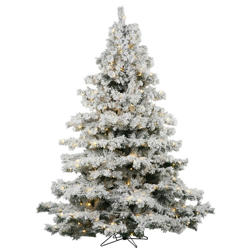 Flocked Alaskan 10 Green White Spruce Trees Artificial Christmas Tree With 1400 LED Flocked Alaskan 10 Green White Spruce Trees Artificial Christmas Tree With 1400 LED