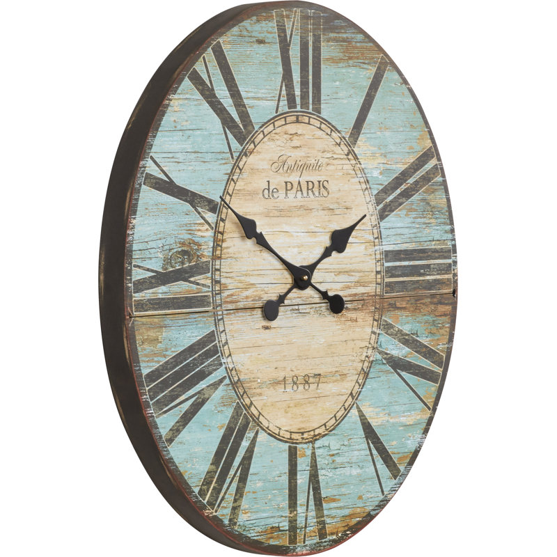 Lark Manor Oversized 29'' Oval Wall Clock & Reviews Wayfair