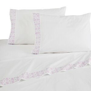 4 Piece Embroidered Sheet Set