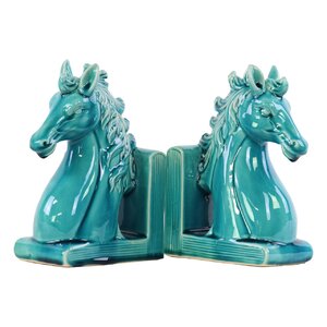 Horse Head on Base Book Ends (Set of 2)