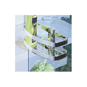 Wandmontierte Duschablage aus Messing von Bravat