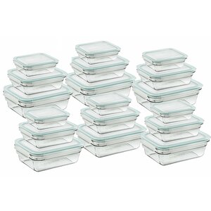 Rectangular 18 Container Food Storage Set