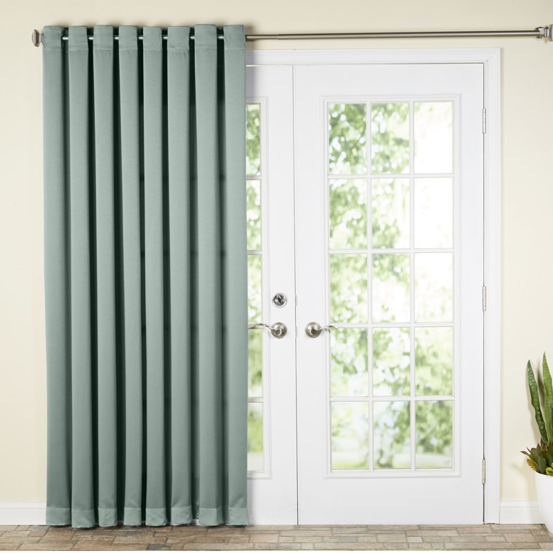 Wayfair Basics Solid Room Darkening Thermal Grommet Wayfair Basics Solid Room Darkening Thermal Grommet Single Patio Curtain Panel