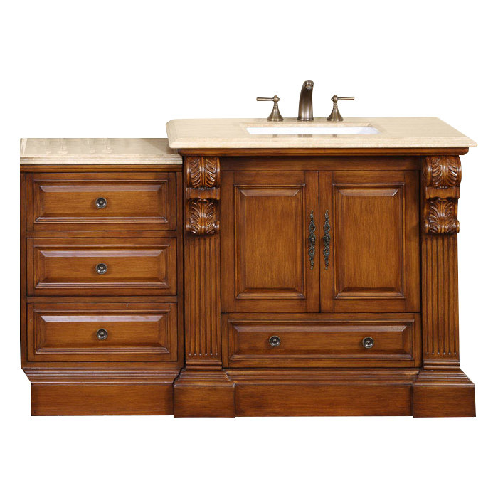 Silkroad Exclusive Montgomery 58" Single Bathroom Vanity Set & Reviews