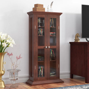 Mission Style Cd Cabinet Wayfair Calahan Cd Dvd Multimedia Cabinet