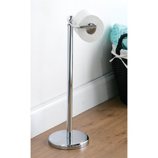 Ceramic Toilet Roll Holder Wayfair Co Uk Freestanding Toilet Roll Holder