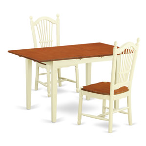 Phoenixville 3 Piece Dining Set by Three Posts