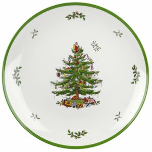 Christmas Tree Round Melamine Platter