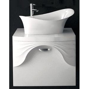 Sanitti 61 cm Wandmontierter Waschtisch mit Arma..