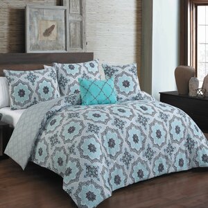 Bergeson 5 Piece Reversible Comforter Set