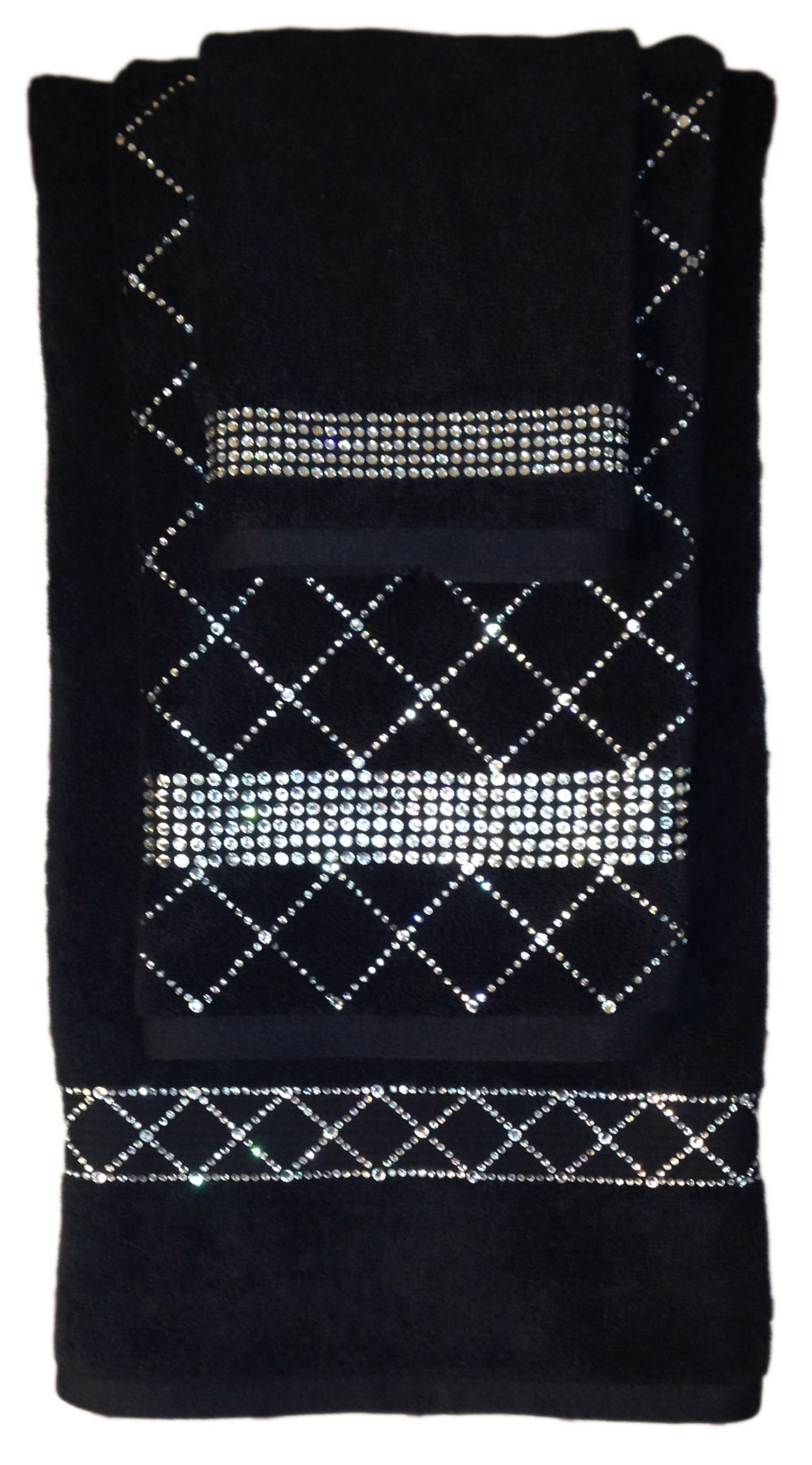 Sparkles Home 3 Piece Rhinestone Guest Towel Set & Reviews Wayfair