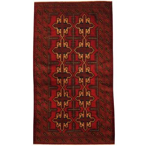 Balouchi Tribal Balouchi Hand-Knotted Red/Brown Wool Area Rug