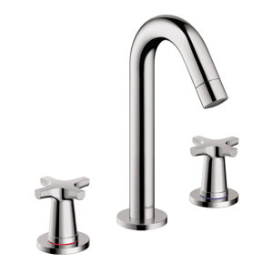 Logis Classic Widespread Faucet Double Handle with Drain Assembly