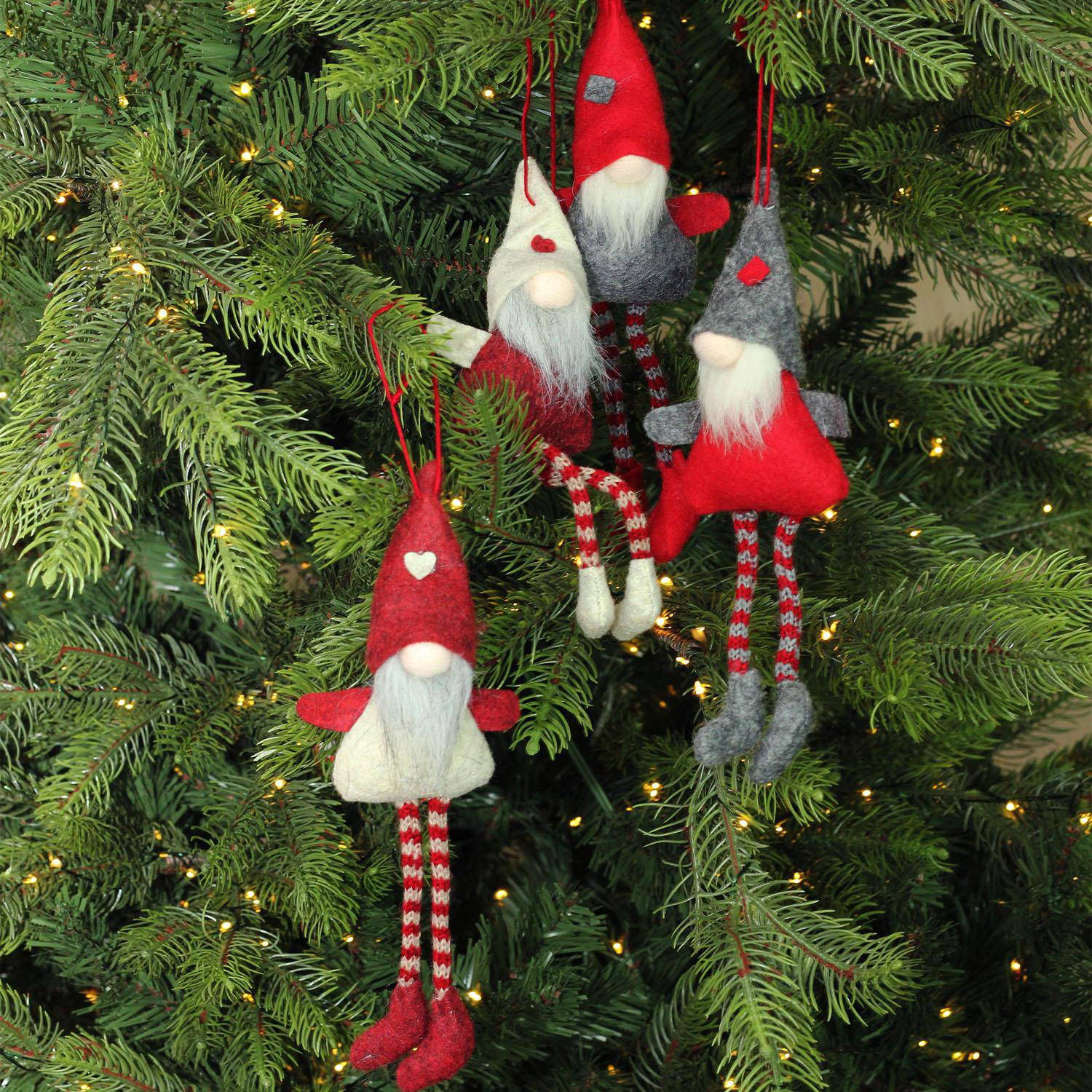 the holiday aisle plush decorative gnome christmas ornaments 4 piece hanging figurine set reviews wayfair - Gnome Christmas Decorations the holiday aisle plush decorative gnome christmas ornaments 4 piece hanging figurine set reviews wayfair - Gnome Christmas Decorations