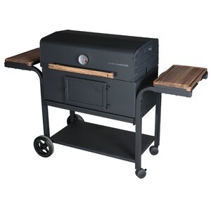 Classic Charcoal Grill with Side Shelves