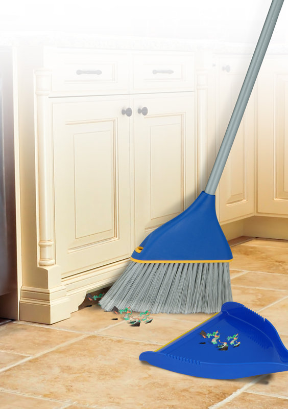Superior Performance Angle Broom and Clip on Dustpan & Reviews Wayfair