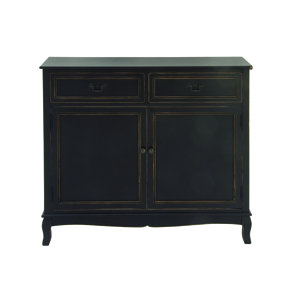 Wood 2 Drawer 2 Door Accent Cabinet