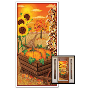 Fall Thanksgiving Door Cover Fall Thanksgiving Door Cover