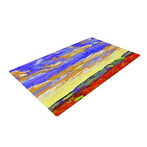 Jeff Ferst After the Storm Blue/Yellow Area Rug