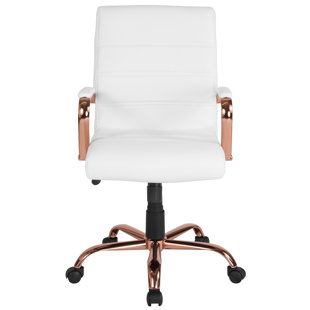 White Office Chairs You Ll Love Wayfair Quickview White Chrome