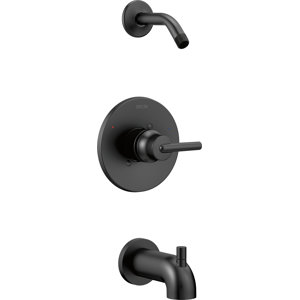 14 Series Monitor Pressure Balance Tub and Shower Faucet Trim with Monitor