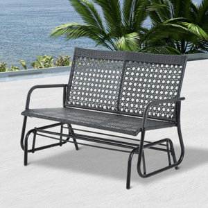 Gleiterbank aus Rattan von Bel Étage