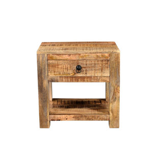 Mango Wood Accent Table Wayfair Thuringowa Mango Wood End Table