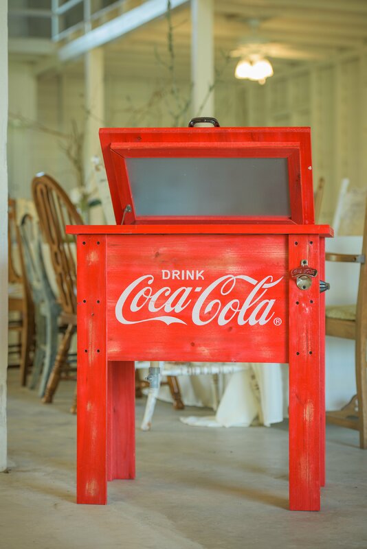 LeighCountry 54 Qt. Coca-Cola Country Patio Cooler & Reviews | Wayfair